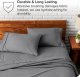 Microfiber Pillow Cases - Standard Size Set of 2 Cooling Pillowcases Double Brushed Grey Pack Easy Care (Standard Pillowcase 2, Grey)