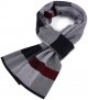 Men's Winter Cashmere Feel  Wool Soft Warm Knitted Scarf