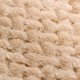 Flannel Fleece Luxury Throw Blanket, Beige Twin Size Jacquard Weave Pattern Cozy Couch/Bed Super Soft and Warm Plush Microfiber (66 x 90 inches)