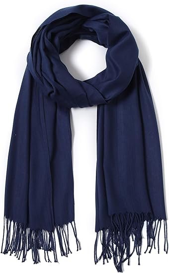 Cashmere shawl and large shawl scarf women's long fashion solid color shawl wrapped with tassels