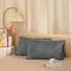 Velvet Pillowcases with Envelope Closure Set of 2 Soft and Durable (20"x30") Grey