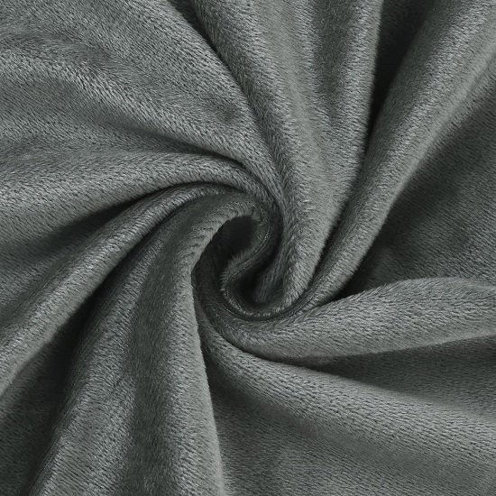 Velvet Pillowcases with Envelope Closure Set of 2 Soft and Durable (20"x30") Grey